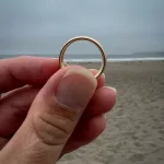 Photo of the ring after I recovered it from on Stinson Beach.